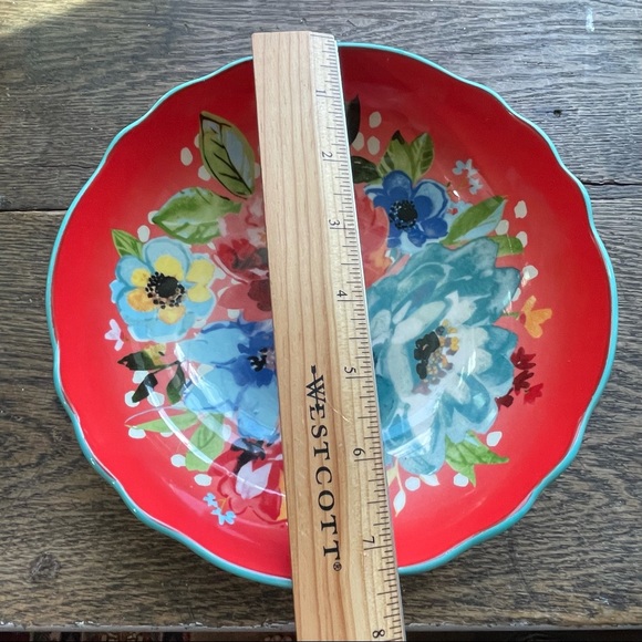 The pioneer women red floral bowl - Picture 2 of 6